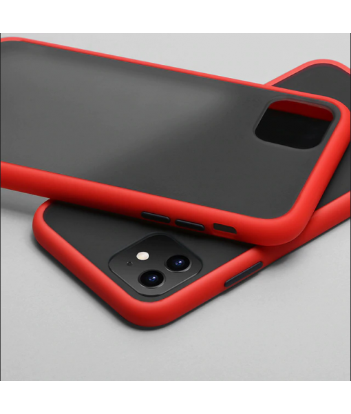 Husa iPhone 11 Pro, Plastic Dur cu protectie camera, Rosu